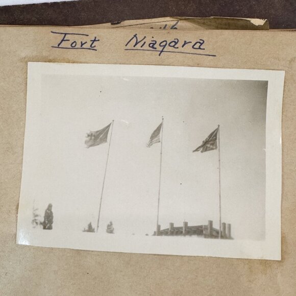 Vintage 1946 Photo Album Niagara Falls New York & Canada Clippings Cars Trolley - Picture 12 of 16